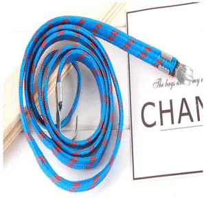 Sangle de bagage élastique bleu rouge avec crochets métalliques pour porte-bagages de vélo
