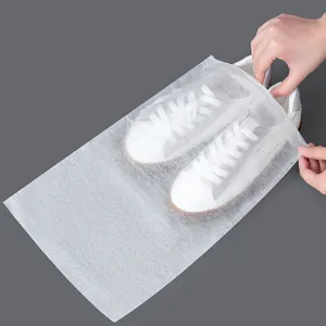 Vliesstoff Schuhaufbewahrungstasche staubdichte weiße Sneaker Organizer Schutzhülle