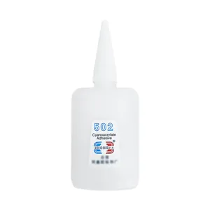 Colle cyanoacrylate 502 en gros adhésif instantané fort pour réparation de meubles en bois