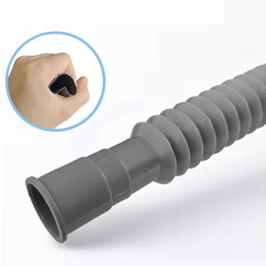 Tubo di scarico flessibile grigio per lavatrice prolunga tubo scarico acqua automatico