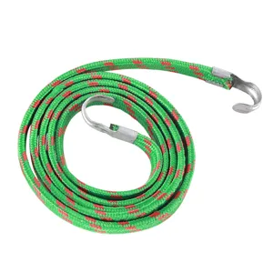 Sangle élastique de 1.5M avec crochets métalliques, tendeur de bagage robuste pour vélo et moto.