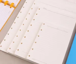 Navulling voor schijfgebonden planner losbladigen papier notitieboekje vulling insert