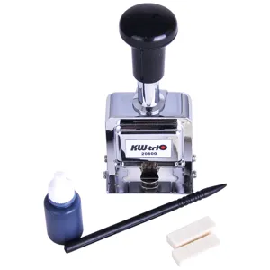 KW-triO 20600 automatische nummering machine set met inktfles en stylus hoofdaanzicht
