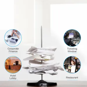 Metal receipt holder bill spike desk office organizer paper spindle for bills memos tickets