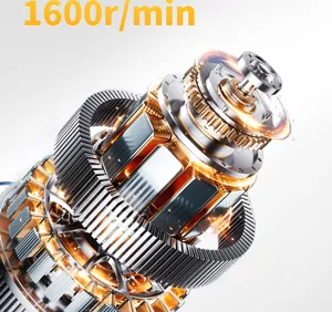 Mini electric grinder motor rotor component high speed precision gear metal part design