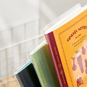 Transparante PVC notitieboek hoes beschermer voor A6 B7 planners, waterdichte heldere boek cover.