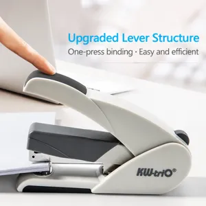 Zware bureau nietmachine ergonomische kantoorhechtmachine capaciteit zestig vel grijs