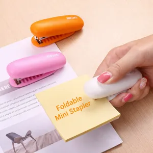 Tragbarer Mini Tacker kompakter Handhefter Papier Bindewerkzeug fuer Buero und Schule