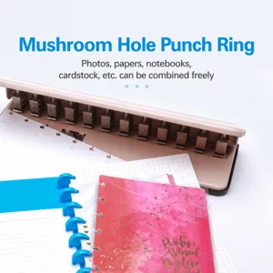Perforatrice a trous de champignon outil de reliure pour cahier a anneaux DIY.