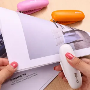 Tragbarer kleiner hefterloser Hefter umweltfreundliches Papier Bindewerkzeug Büro.