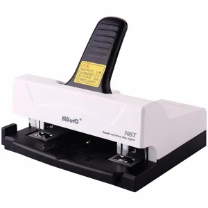 Zware dubbelkoppige nietmachine, handmatige kantoor bindmachine voor dik papierwerk.