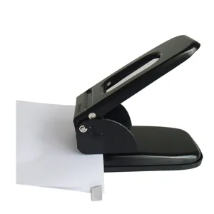 Perforatrice per carta a due fori per uso pesante metallo ufficio cancelleria strumento