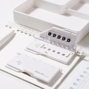 Draagbare Losbladig Papier Perforator Mini Kaart Ponsmachine Kantoor School Inbinden Kantoorbenodigdheden Gereedschap