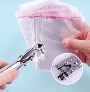 Handlocher für Plastiktüten PVC Beutel tragbare Metall Lochzange Einzellocher Werkzeug