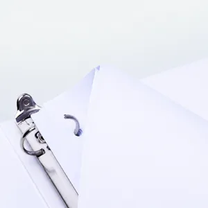 A4 loose leaf binder file folder with metal ring mechanism, large capacity document storage