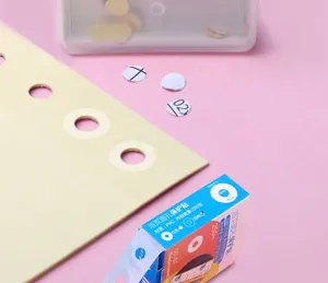 Loose-leaf hole protector stickers reinforcement rings binder paper repair labels 250pcs white