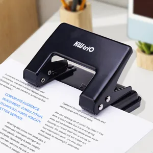 KW-trio heavy duty metal 2 hole puncher office desktop paper punching machine