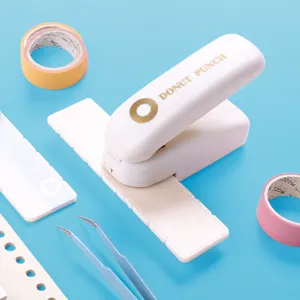 Manueller Plastik Donut Locher Tragbares Washi Tape Locher Werkzeug Für DIY Scrapbooking Büro Und Schule