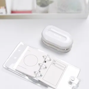 Mini Hole Punch Portable Adjustable Paper Puncher For Loose Leaf Journal Planner DIY Scrapbooking Office School
