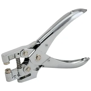 Robuuste metalen tangperforator voor enkel gat kantoor school en papierbewerking