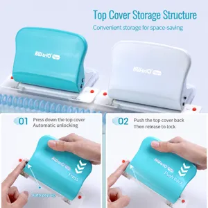 KW-triO adjustable multi-hole paper puncher for loose leaf binder and stationery use
