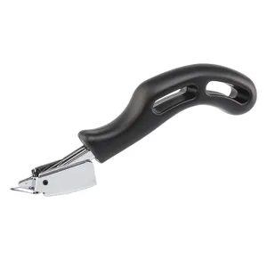 Duurzame sterke nietjeverwijderaar met ergonomische zwarte handgreep voor op kantoor.