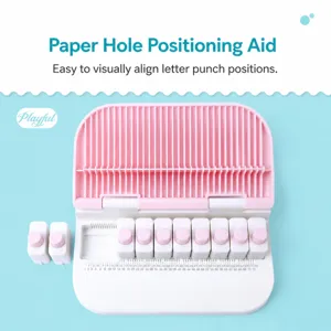 KW-triO letter puncher tool for DIY handmade cards 26 letters paper presser locator