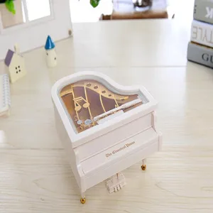 Mini piano music box jewelry storage box creative desktop ornament home decor gift detail view