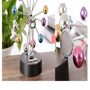 Machine de mouvement perpétuel grande roue colorée, décoration de bureau jouet physique