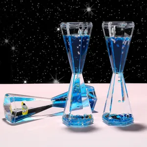 Ornamento Creativo di Sabbia Mobile Liquida Astronauta Acrilico Spazio Galleggiante Gota d'Olio Decorazione Scrivania Regalo