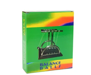 Newton's Cradle balance balls T-shaped desktop physics toy ornament product package box