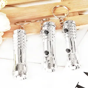 Mini LED UV flashlight keychain keychain portable metal ultraviolet light money detector torch