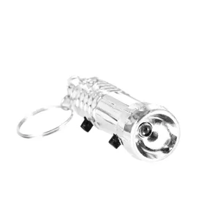 Mini portable UV flashlight keychain LED money detector light metal keyring tool pocket size