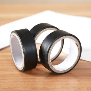 Schwarze PVC Elektro Isolierband Rollen, langlebiges Klebeband für Kabel Reparatur.