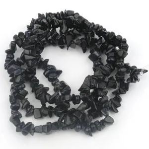 Cuentas de piedra arenisca azul irregular sueltas para hacer joyas de bricolaje.