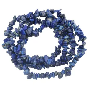 Cuentas de piedra natural de lapislázuli irregular para hacer pulseras de joyería DIY.