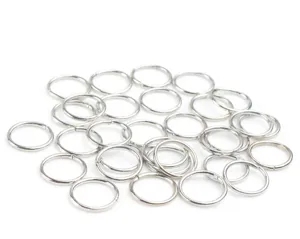 Metal jump rings silver split rings DIY jewelry making accessories for earrings crafting supplies