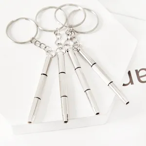 Portable Mini Precision Screwdriver Multi-Function Eyewear Watch Repair Tool Pocket Screwdriver With Keychain