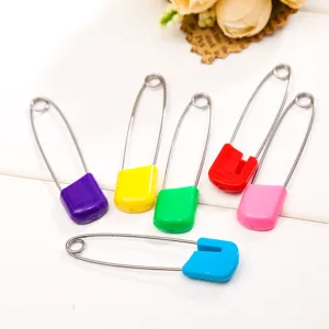 Multicolor Smiley Face Safety Pins Small And Large Metal Diaper Pins Baby Safety Pins Craft Pins For Sewing Clothing