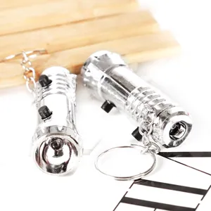 Portable Mini LED Flashlight Ultraviolet Banknote Detector Key Chain Plastic Flashlight Outdoor Daily Use Pocket Light