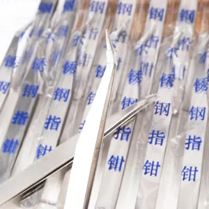 Stainless steel curved tweezers household precision tool handheld hardware maintenance tool