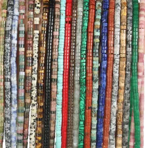 2x4mm natural stone crystal flat round spacer beads for diy jewelry making bracelets