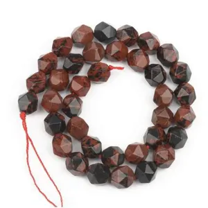 Diamond-cut faceted loose stone beads DIY handmade bracelet jewelry accessories craft supplies