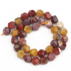 Colorful faceted gemstone loose beads for DIY handmade bracelets, creative jewelry accessories.