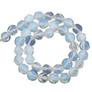Faceted blue crystal gemstone loose beads for DIY handmade bracelet jewelry making accessories