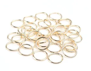 Gold open jump rings 3-20mm metal jewelry making DIY earrings findings craft supplies pack