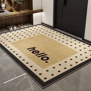 Alfombra de entrada geométrica moderna antideslizante para pasillo sala decoración
