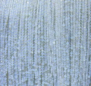 Faceted Synthetic Opal Loose Beads DIY Jewelry Accessories Smooth Polished Craft Beads For Bracelet Necklace Making