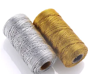 Metallic Cord Metallic String For Gift Packaging Jewelry Making Craft Cord Decorative Thread For Crafts