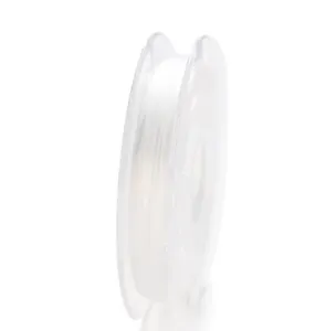 0.5mm cordon elastico transparente para la fabricacion de joyas DIY y detalles